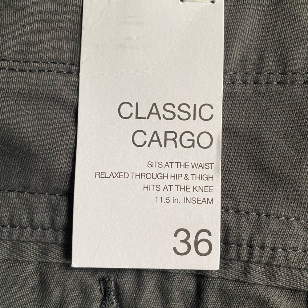 Sonoma Classic Cargo, Dark Gray, Men’s Shorts, New, 36, Gift / School / Casual - Picture 4 of 7